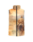 Baha Ranch Watercolor Cowboy Women's Western Puffy Vest