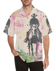 Baha Ranch Retro Pop Western Trail Ride Men's Camp Shirt