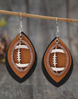 Imani Pu Leather Drop Earrings