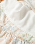 Plus Size Floral 3/4 Sleeve Tiered Dress