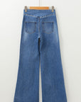 Jaylani Raw Hem Flare Jeans