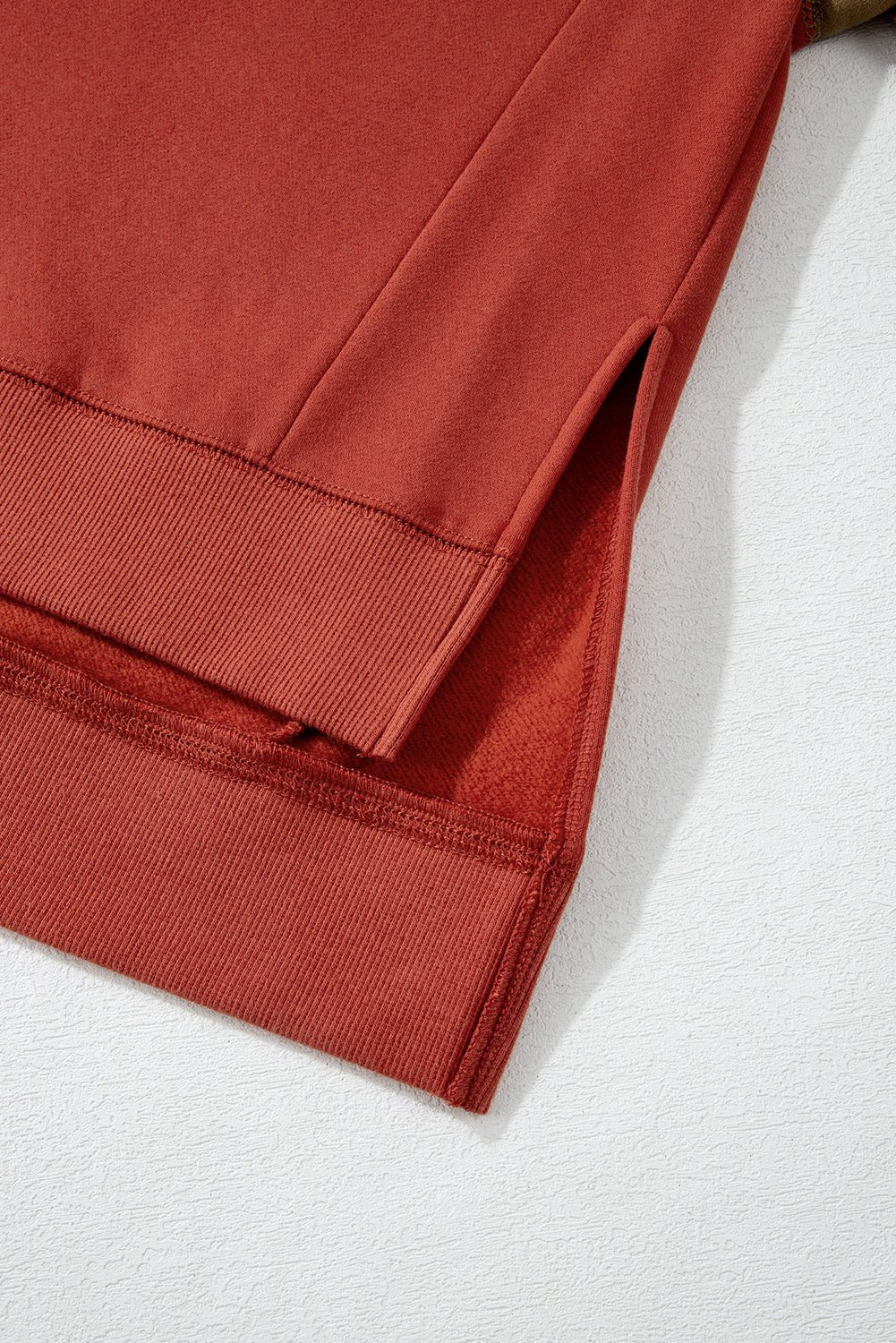 Ella Patchwork Drop Shoulder Pullover