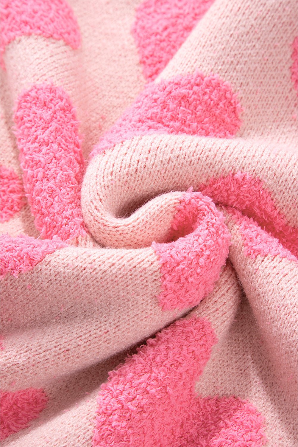 Cali Heart Jacquard Knit Sweater