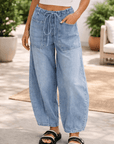 Bella Paperbag Waist Barrel Jeans