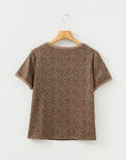Leopard Short Sleeve Crewneck T-Shirt