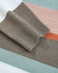 Stripe Colorblock Drop Shoulder Sweater