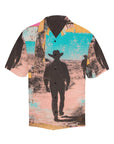Baha Ranch Retro Pop Western Mystery Cowboy Men's Camp Shirt