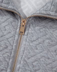 Saige Half Zipper Collared Sweatshirt