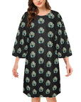 Baha Ranch Turquoise Naja Oversized Sleep Shirt