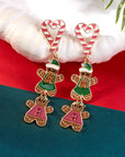 Ariya Heart Pendant Christmas Earrings