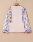 Margaret Ricrac Trim Floral Blouse