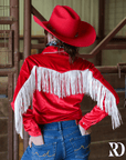 CALGARY VELVET FRINGE PERFORMANCE RODEO  SHIRT