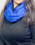 Ultra Soft Blue Cashmere Scarf / Wrap / Shawl / Cover  