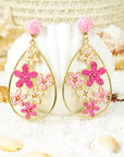 Marley Plaited Plated Waterdrop Earrings