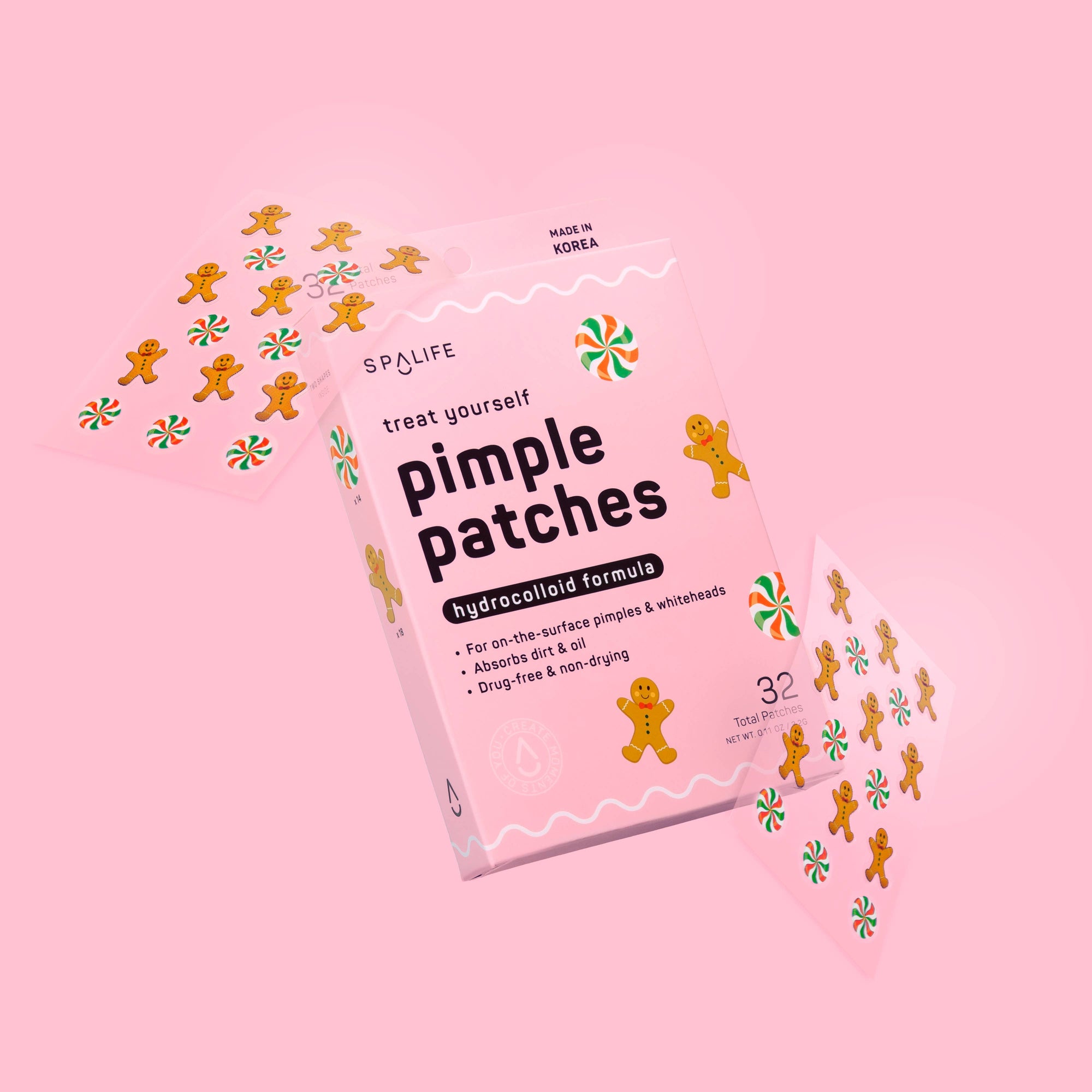 Christmas Holiday Gingerbread &amp; Candies Pimple Patches 72 ct