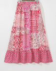 Tasora Elastic Waistband Maxi Skirt