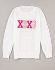 Robin Glitter Print Casual Sweater