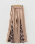 Leopard Patchwork Mineral Wash Wide Leg Pants