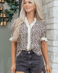 Lena Trim Short Sleeve Blouse