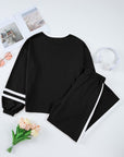 Varsity Stripe Pullover and Drawstring Pant Set
