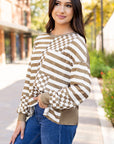Fatima Patchwork Lantern Sleeve Blouse