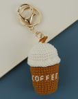Lily Crochet Coffee Pendent Keychain