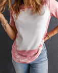 Tie Dye Bleached Short Sleeve T-Shirt