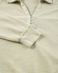 Dulce Parchment Textured Long Sleeve Lounge Set