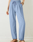Sawyer Waistband Pleated Loose Pants
