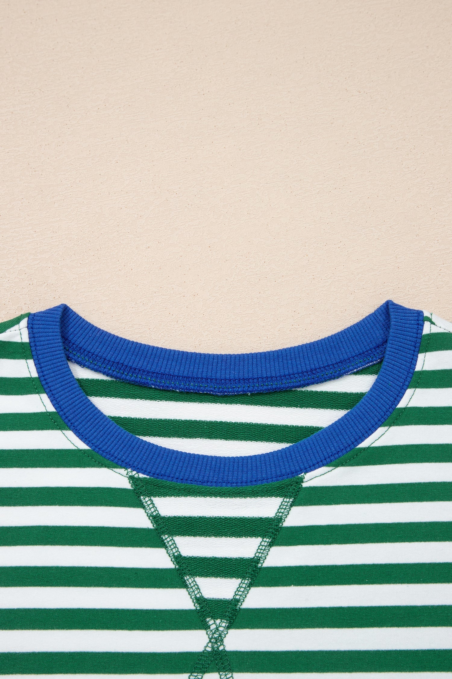 Stripe Terry Knit Top &amp; Shorts Set