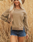 TatumFuzzy Sherpa Splicing Pullover Sweatshirt