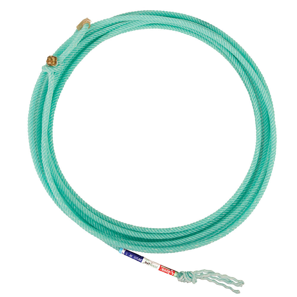 Classic Rope Powerline Lite Team Rope 30 Ft 3/8" 4 Strand Nylon Poly Blend Coretec Nylon Core for Accuracy &amp; Wide Loop Control