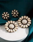 Daniela Flower Shape Stud Earrings