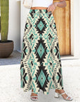 Baha Ranch San Angelo Aztec Tiered Prairie Maxi Skirt