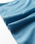 Ribbed Cap Sleeve Crewneck Shirt