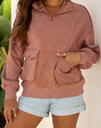 Mabel Half Zipper Baggy Sweatshirt