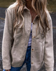 Sadie Flap Pockets Buttoned Shacket