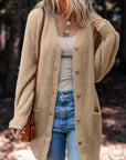 Brooklyn Front Midi Solid Cardigan