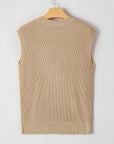 Western Cowboy Embroidered Round Neck Sleeveless Sweater