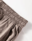 Solid Ruffle Wide Leg High Waist Pants