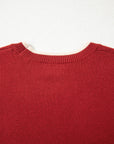 Leopard Bow Split Cuff Contrast Trim Sweater