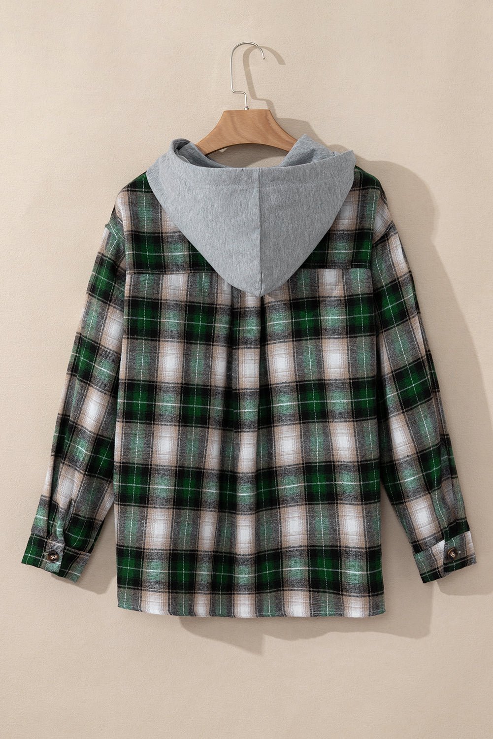 Ava Print Chest Hooded Shacket