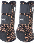 Classic Equine Lightweight Legacy2 Front Sports Horse Boots Cheetah