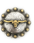 AJ Tack Longhorn Steer Berry Concho