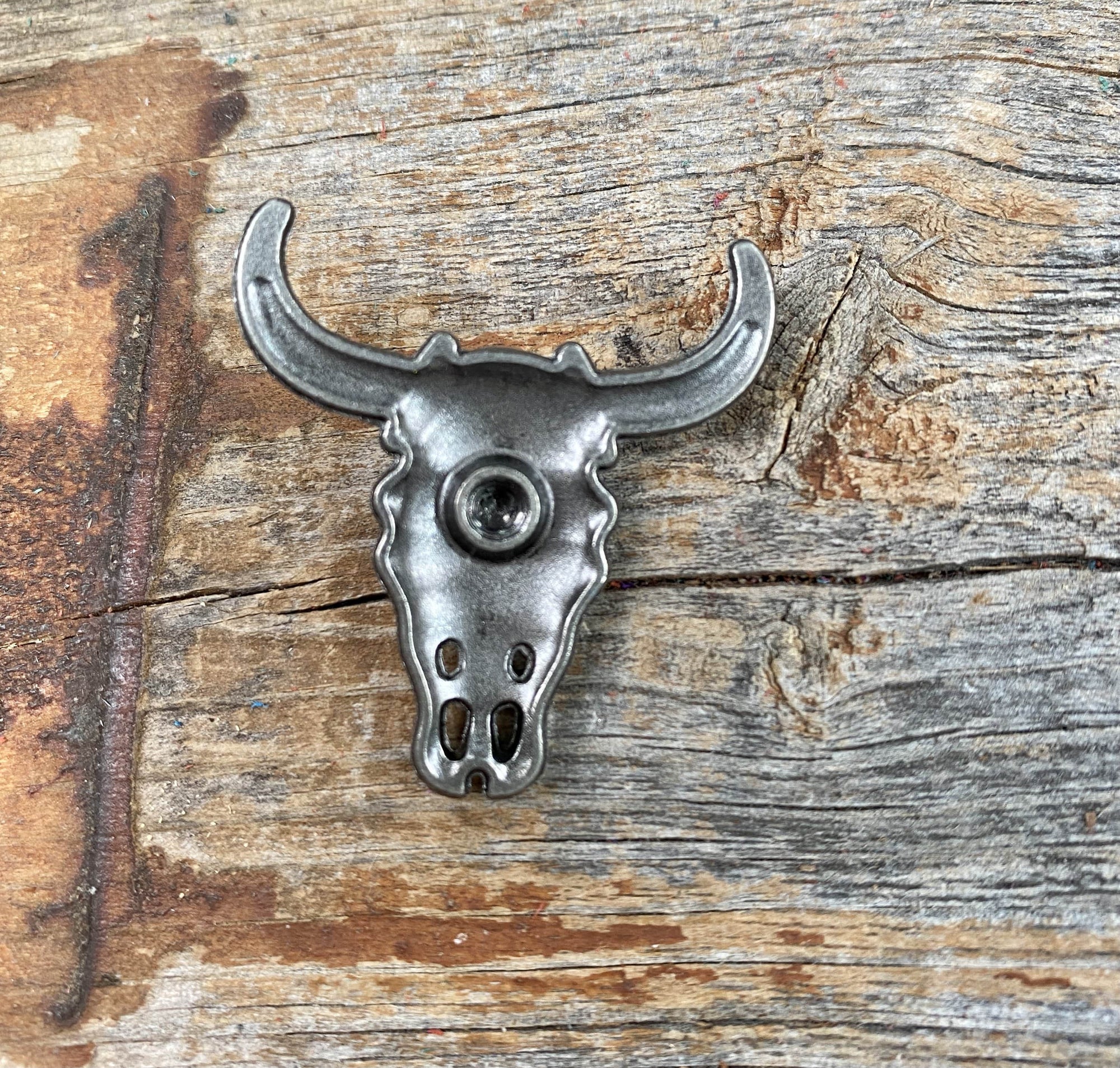 Turquoise Steer Head Concho W202L