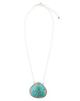 Corinth Blue Turquoise and Sterling Silver Pendant Necklace