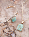 Credence Genuine Turquoise Cuff Bracelet