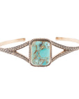Credence Genuine Turquoise Cuff Bracelet