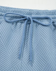 Textured Top and Pants Set