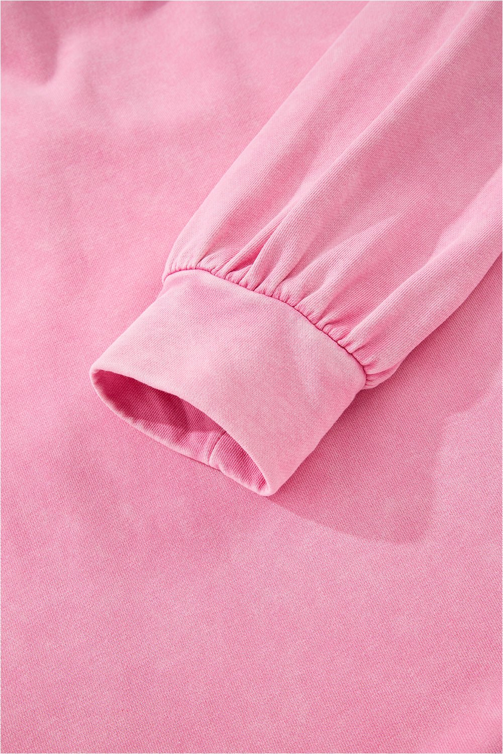Bonbon Waffle Bowknot Patchwork Graphic Mineral Wash Plus Size Sweatshirt